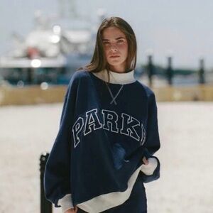 Parke Heritage Two Tone Varsity Mockneck